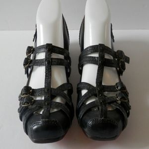 Frye Stappy Black Ballet Flats